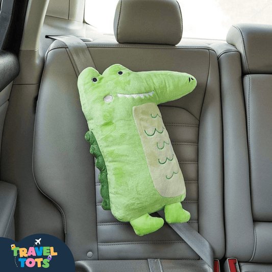 Crocodile Seat Belt Pillow | Seat Belt Pillow Cover - Shop Travel Tots