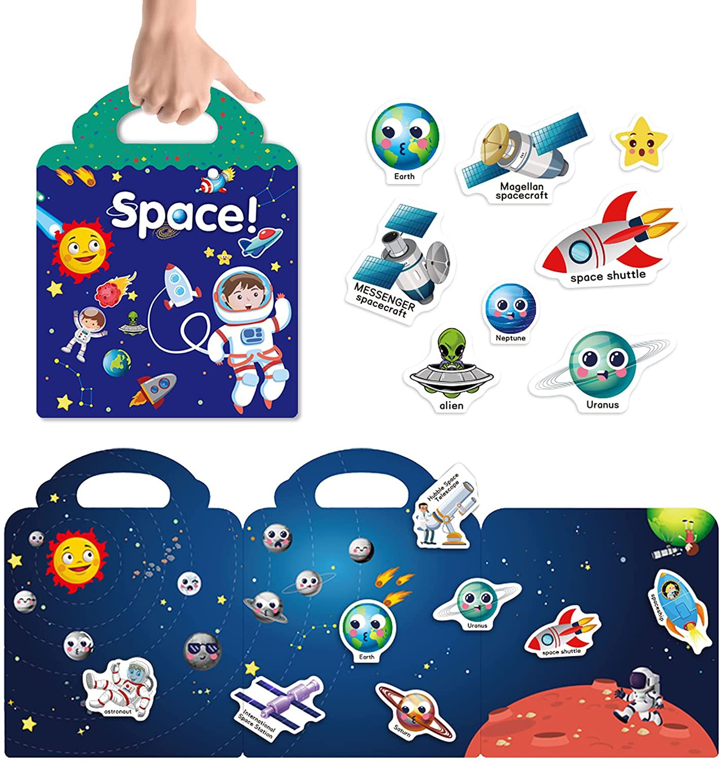 Travel Tots Reusable Stickers Book