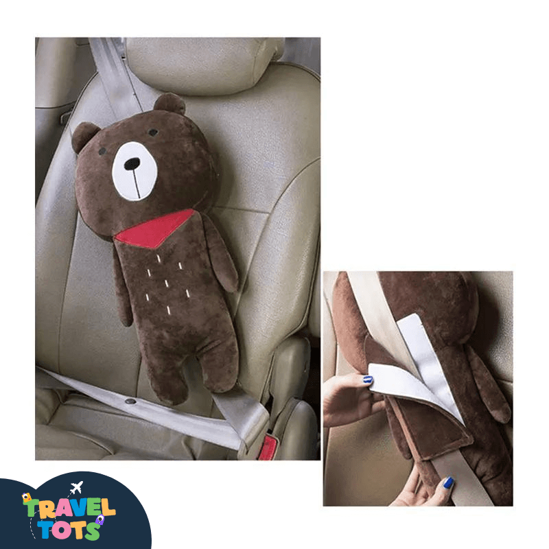 Bear Seat Belt Pillow Cover - Shop Travel Tots