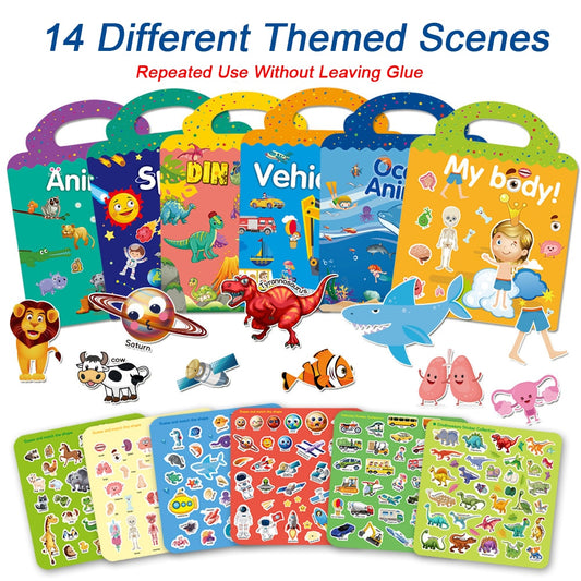 Travel Tots Reusable Stickers Book