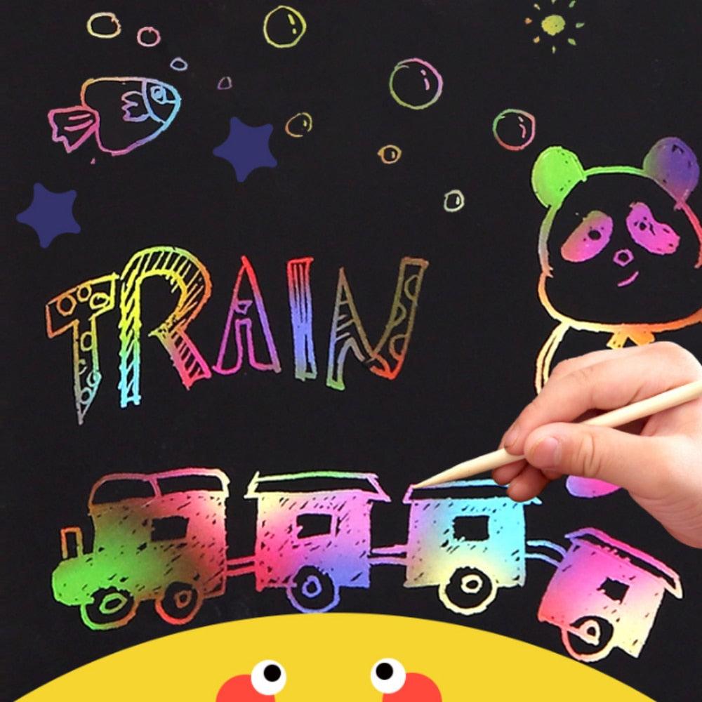 Rainbow Scratch Notebook - Shop Travel Tots